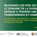 Contribuez à renforcer l’avenir de l’ESG en Afrique !